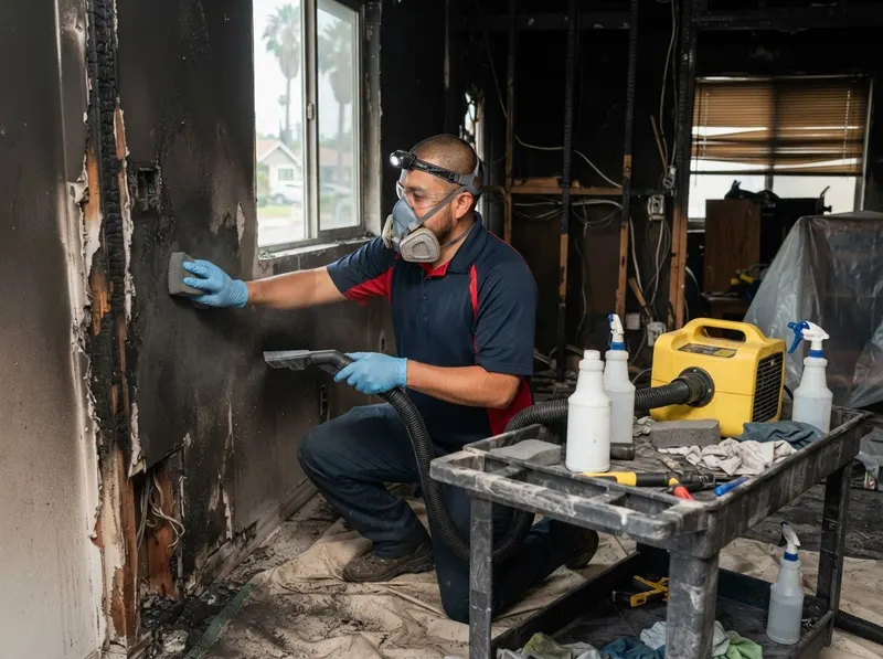 Acidic Soot Removal and Surface Decontamination in los angeles, CA