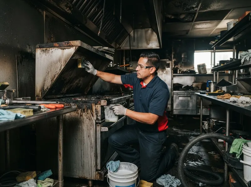 Commercial Kitchen and Grease Fire Remediation in los angeles, CA