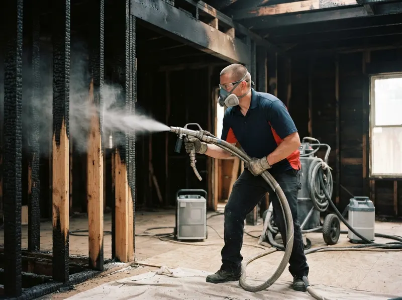 Industrial Dry Ice Blasting for Heavy Framing Char in los angeles, CA
